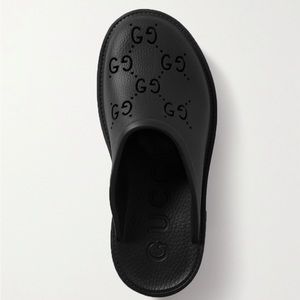 Gucci women’s platform perforated G sandal